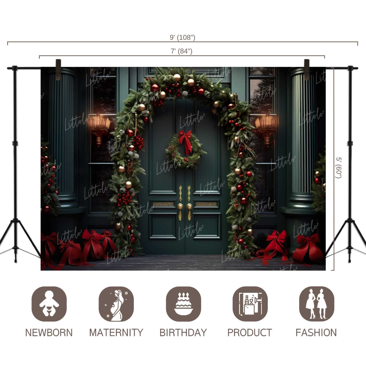 LB1110 Festive and Season Christmas Backdrop