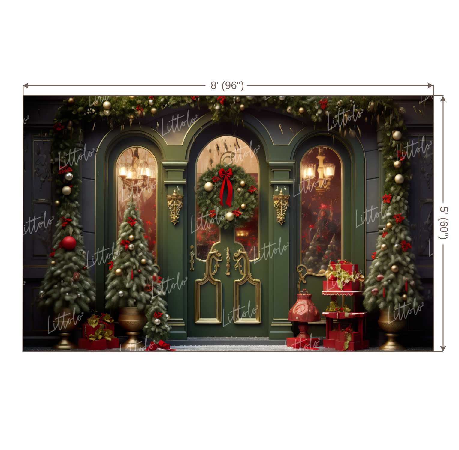 LB1113 Festive and Season Christmas Backdrop