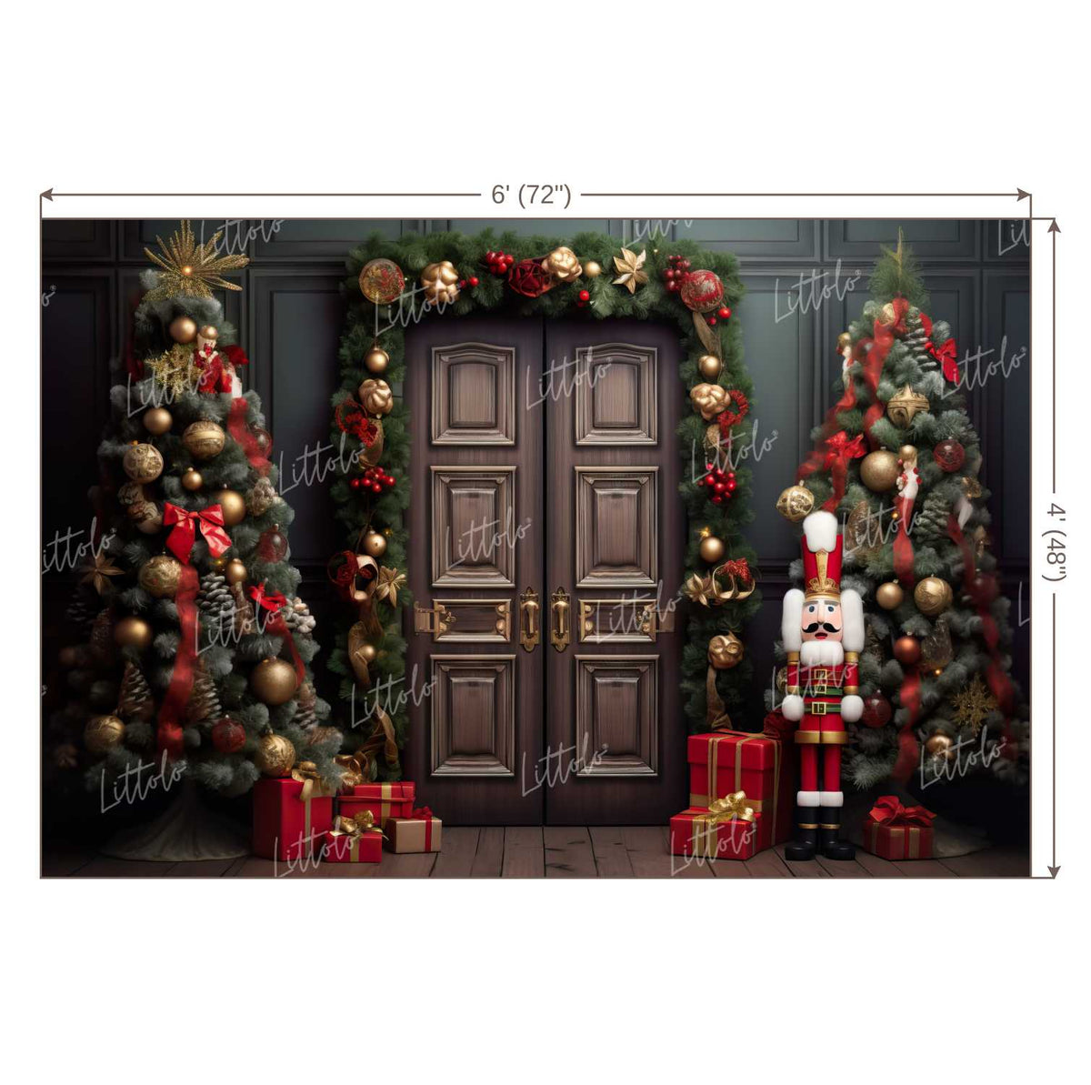 LB1114 Festive and Season Christmas Backdrop