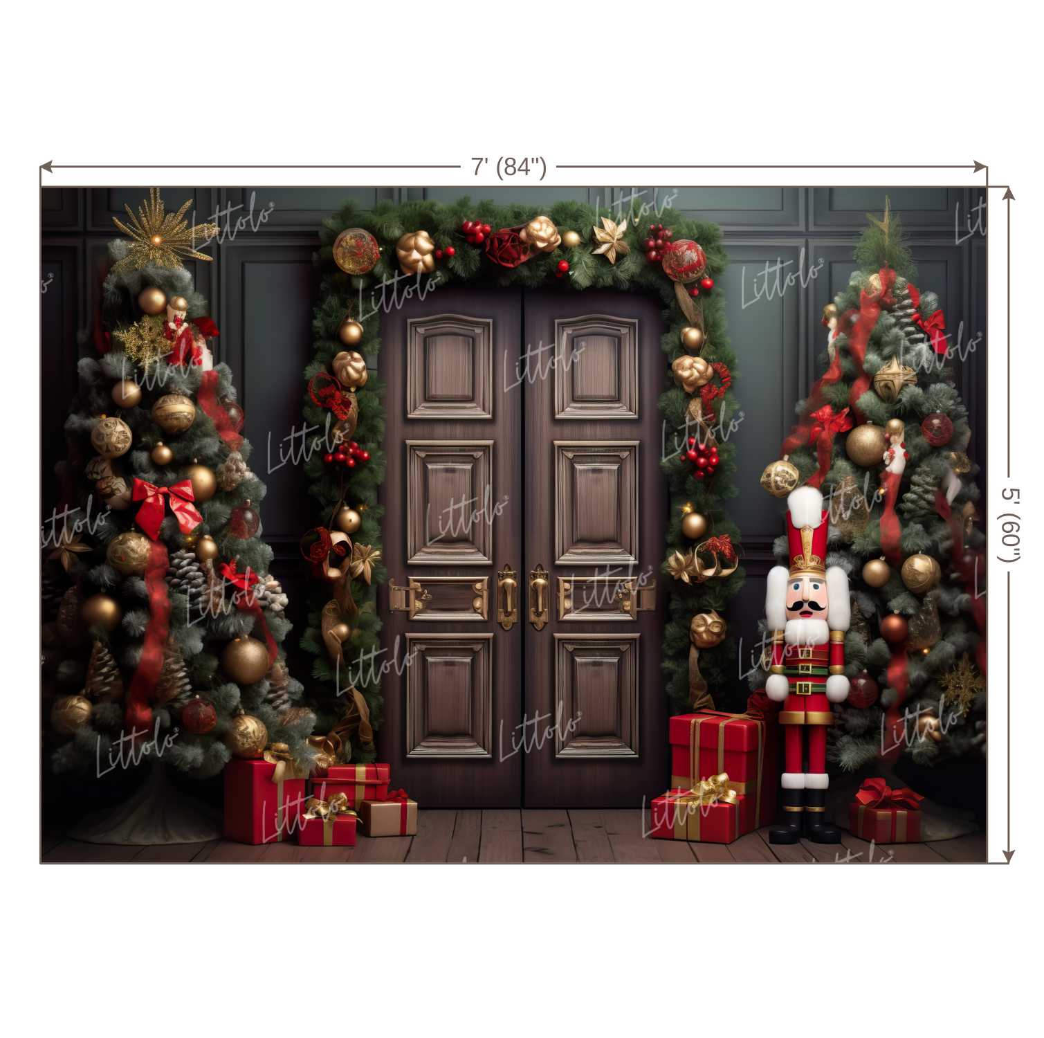 LB1114 Festive and Season Christmas Backdrop