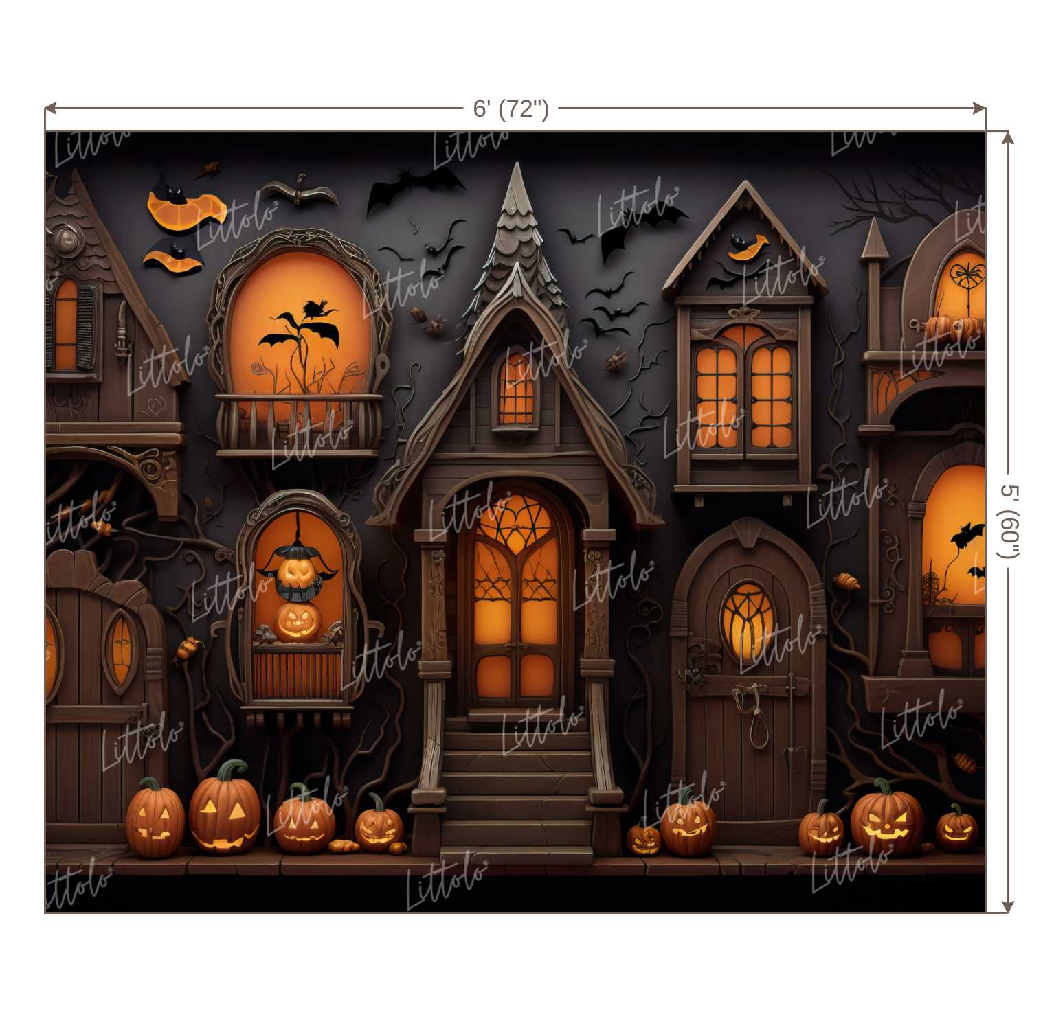 LB1115 Festive and Season Halloween Backdrop