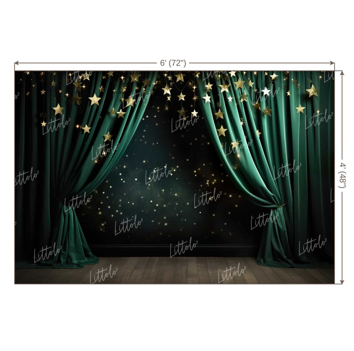 LB1116 Curtain Drape Decor Backdrop