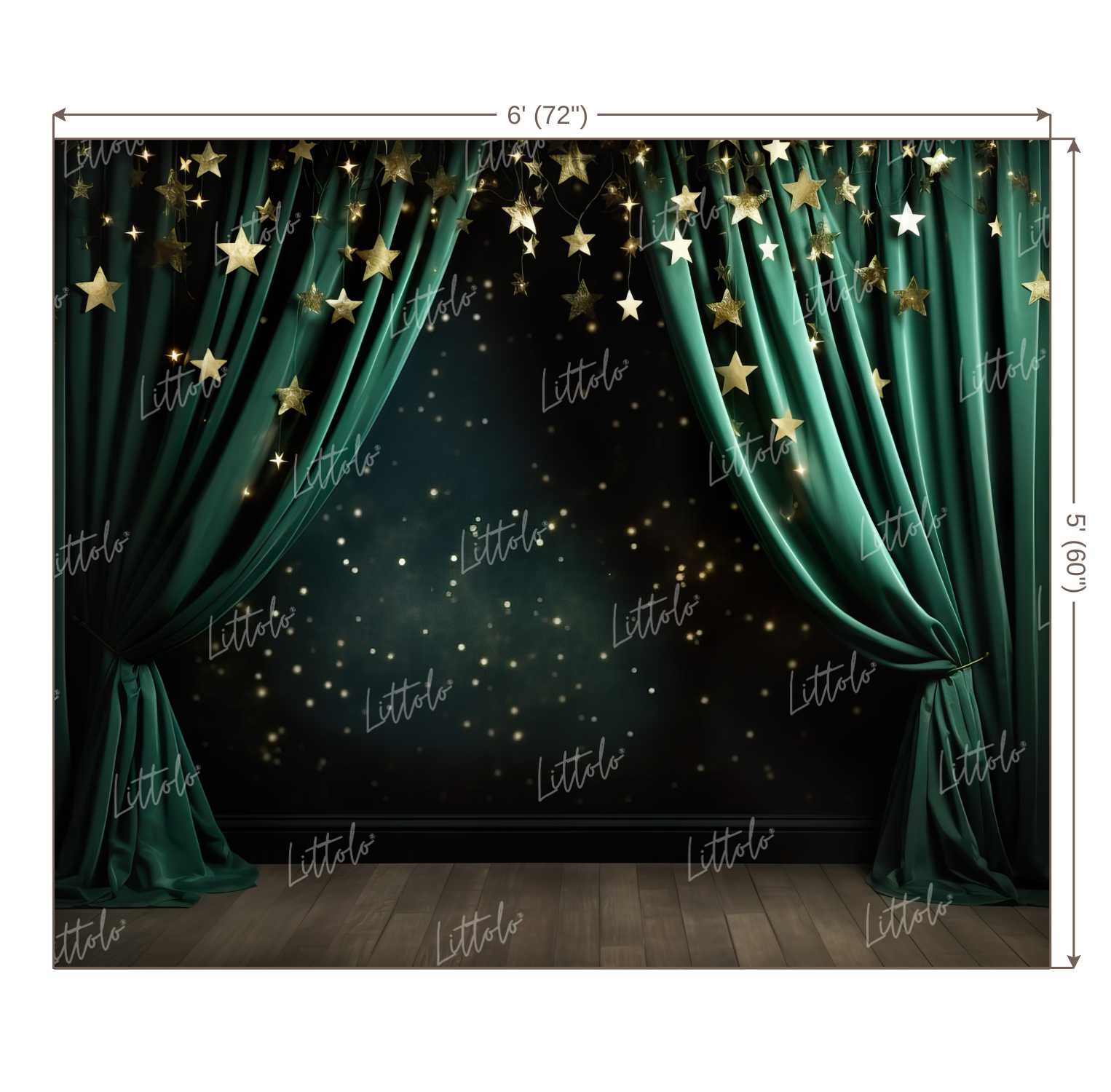 LB1116 Curtain Drape Decor Backdrop