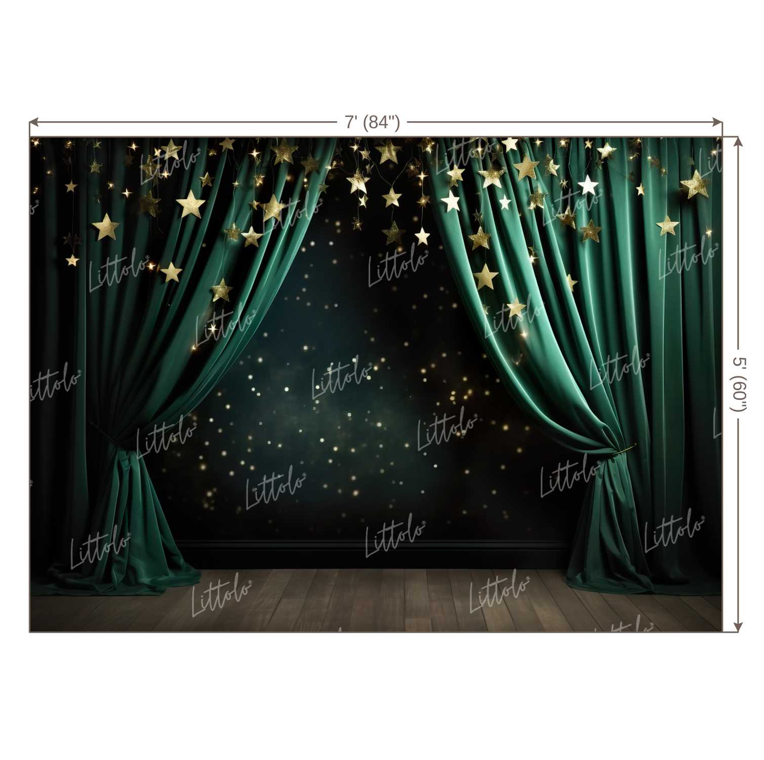 LB1116 Curtain Drape Decor Backdrop