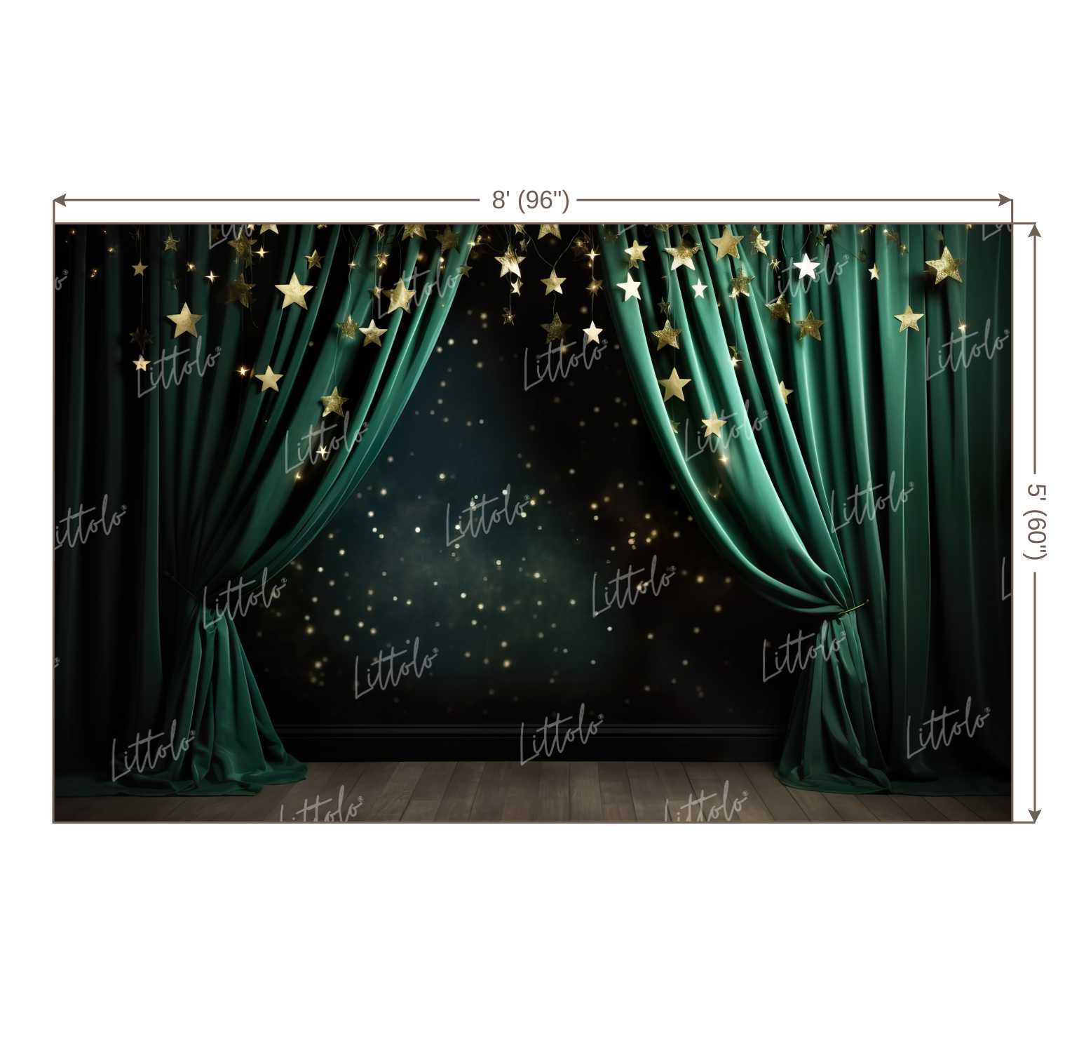 LB1116 Curtain Drape Decor Backdrop