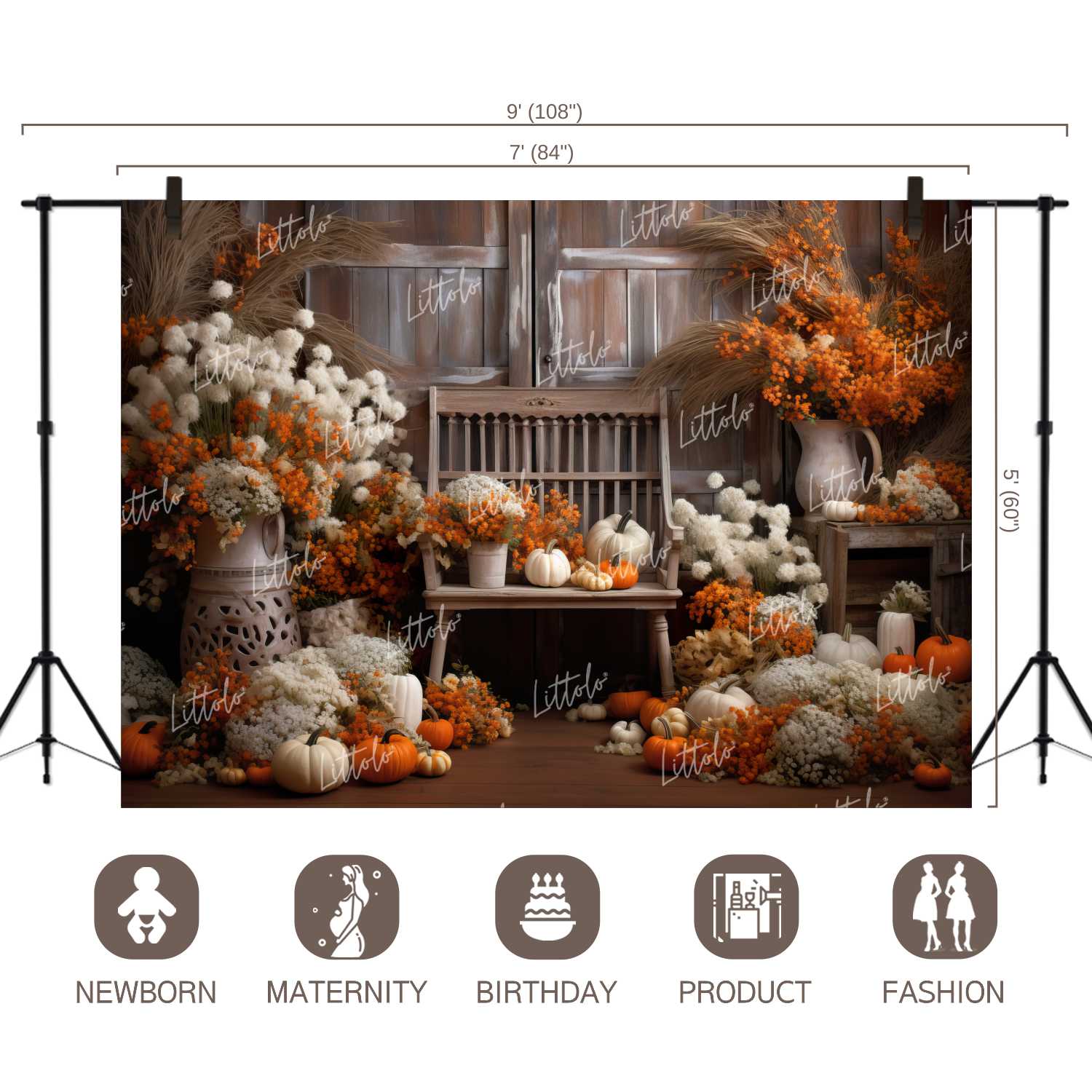 LB1120 Festive and Season Halloween Backdrop