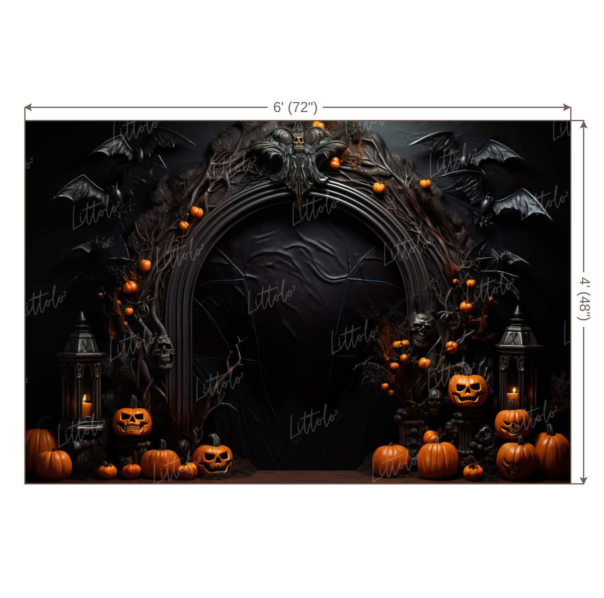 LB1121 Festive and Season Halloween Backdrop