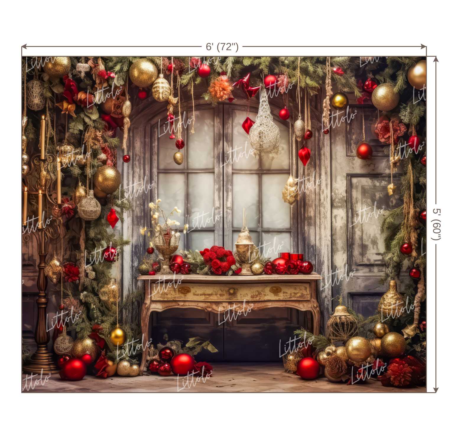 LB1123 Festive and Season Christmas Backdrop