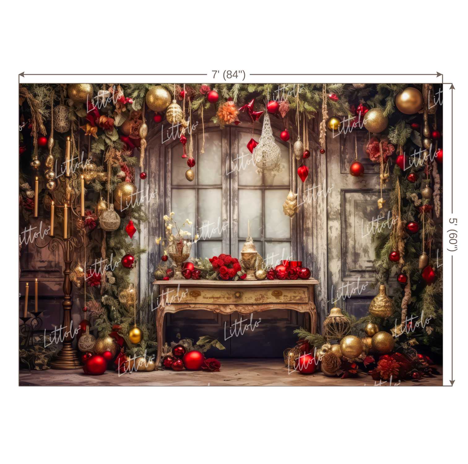 LB1123 Festive and Season Christmas Backdrop