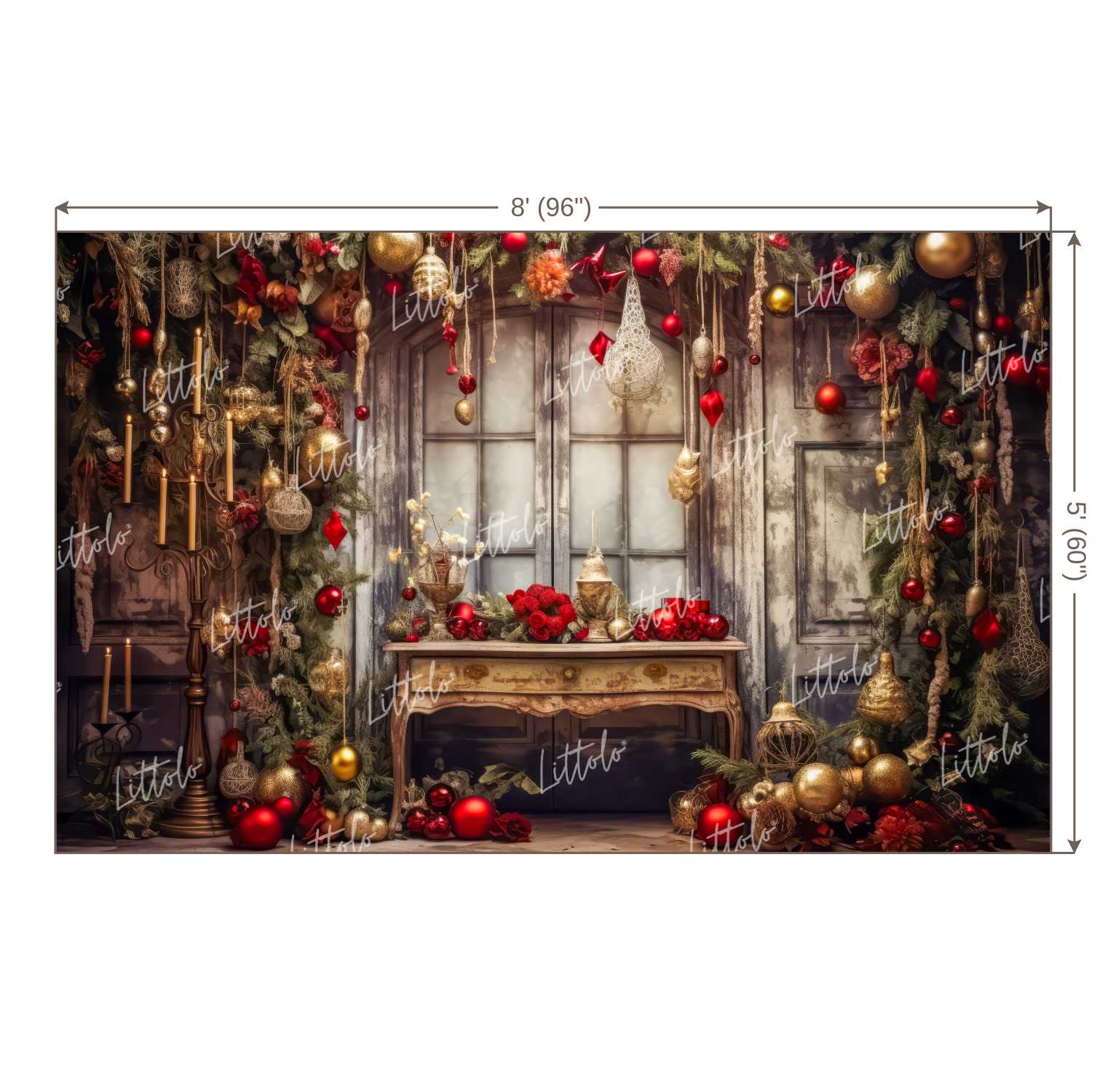 LB1123 Festive and Season Christmas Backdrop