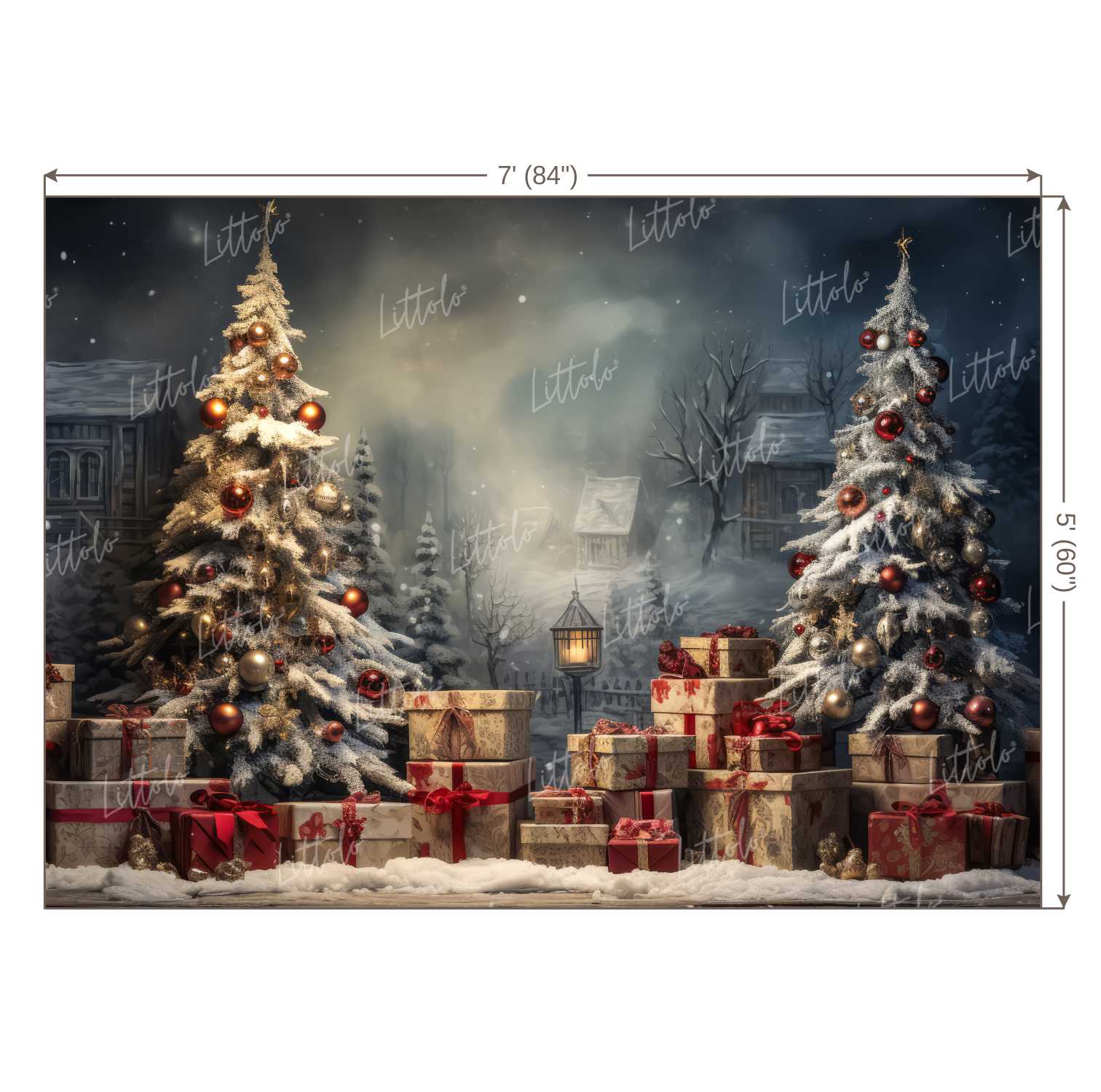 LB1124 Festive and Season Christmas Backdrop