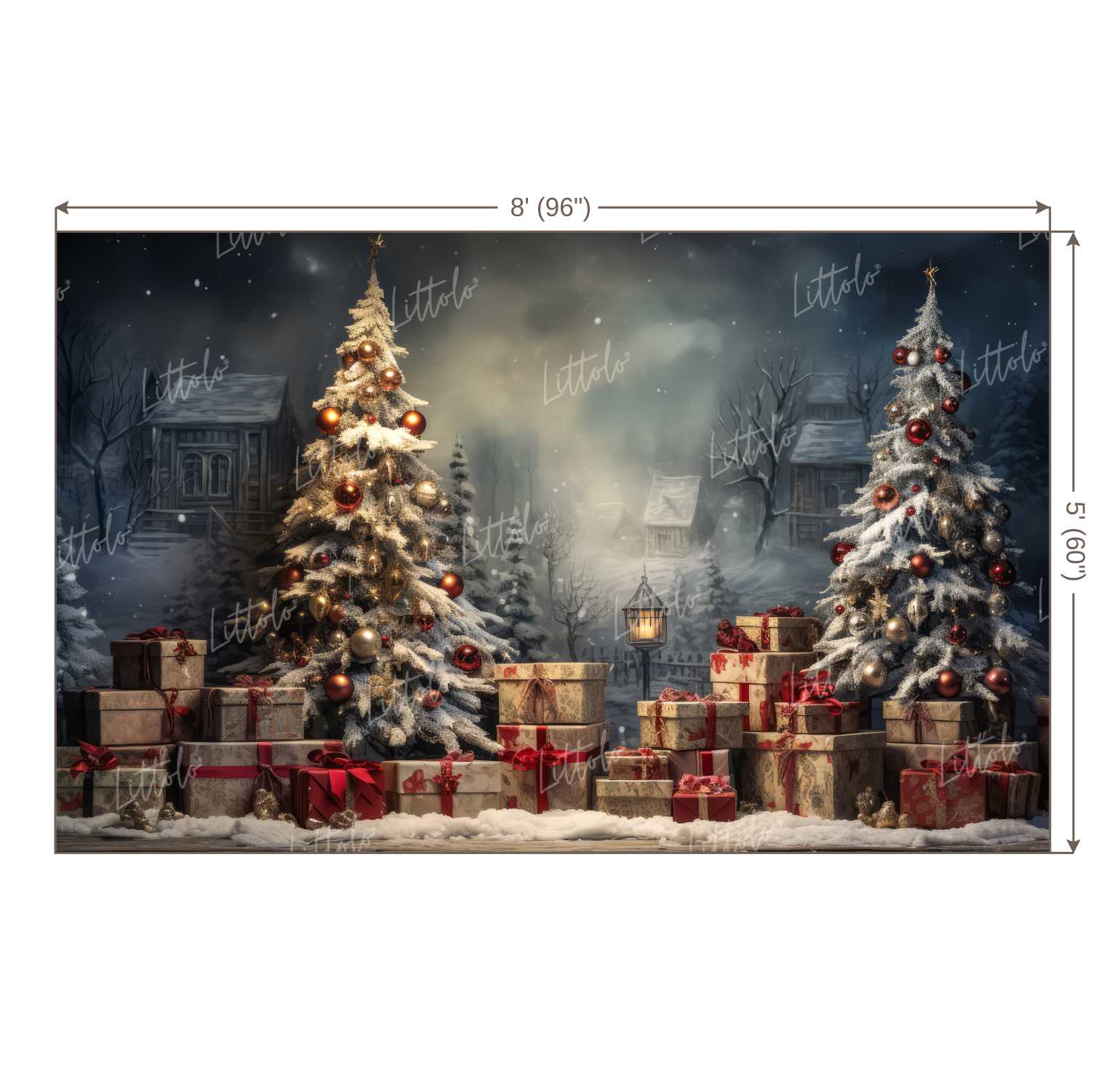 LB1124 Festive and Season Christmas Backdrop