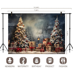 LB1124 Festive and Season Christmas Backdrop