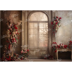 LB1125 Floral and Fine Arts Doorway Backdrop