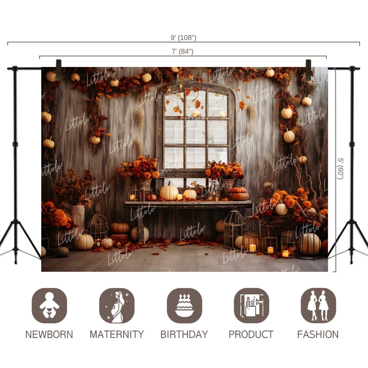 LB1130 Festive and Season Halloween Backdrop