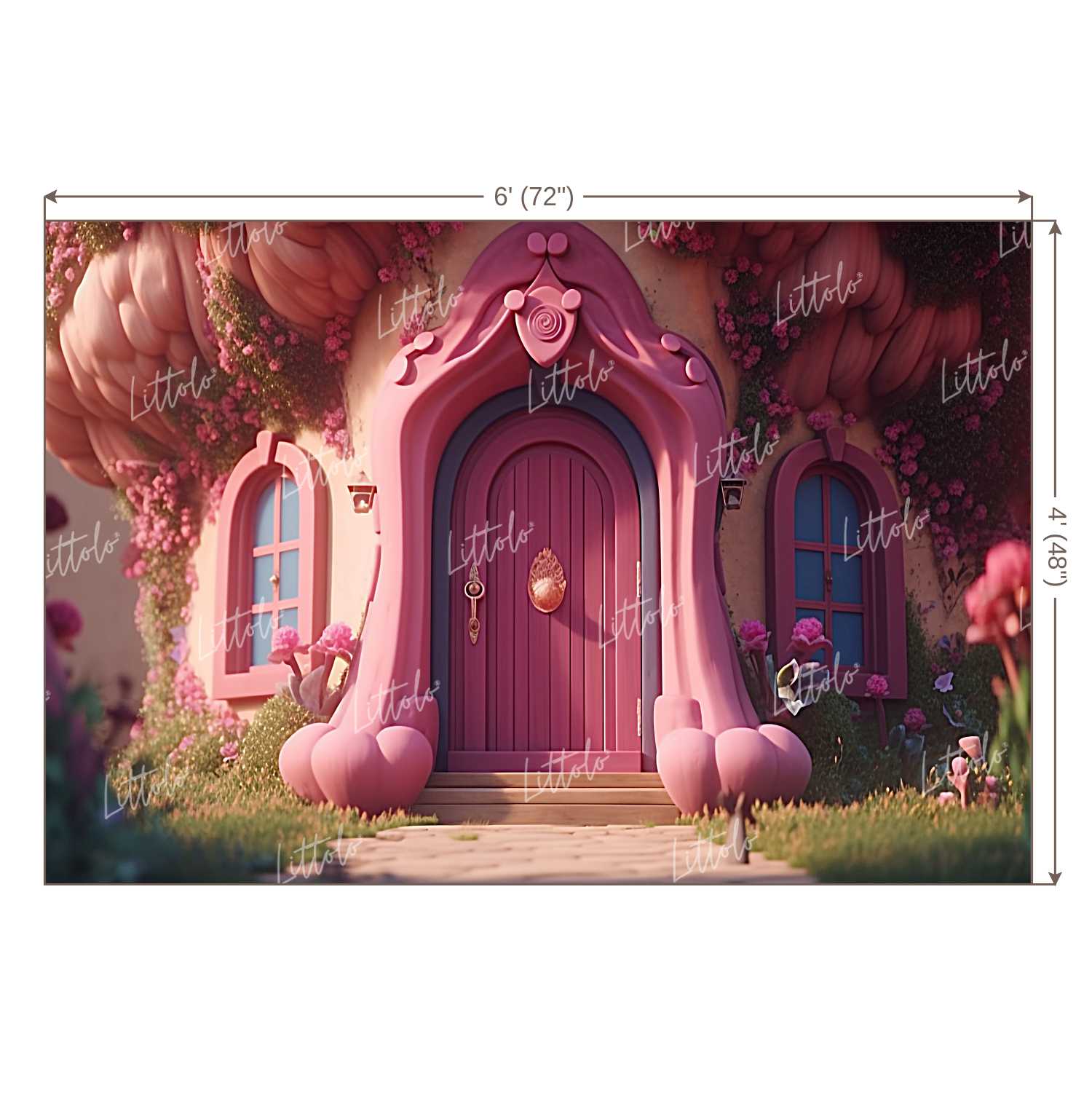 LB1131 Prince/Princess Castle Backdrop