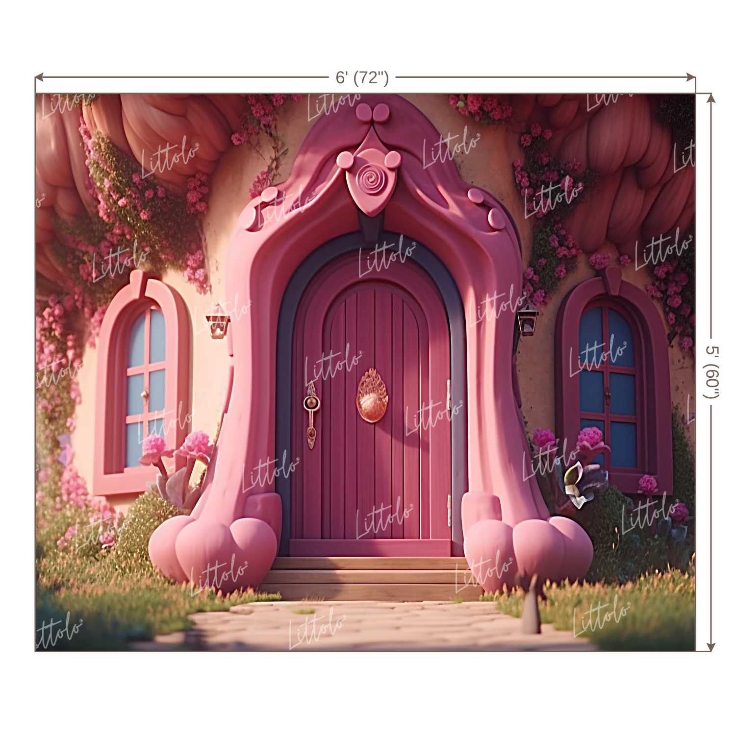 LB1131 Prince/Princess Castle Backdrop