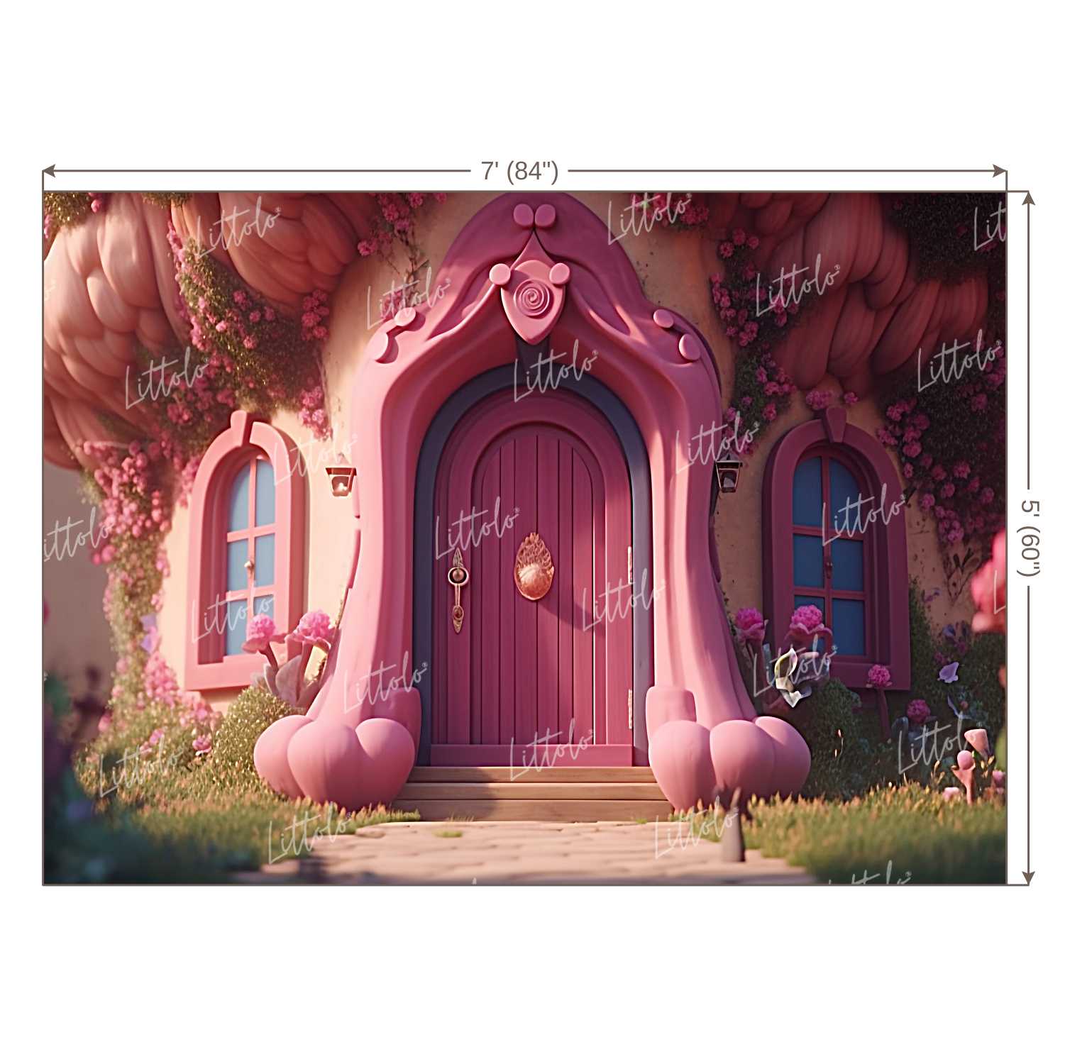 LB1131 Prince/Princess Castle Backdrop