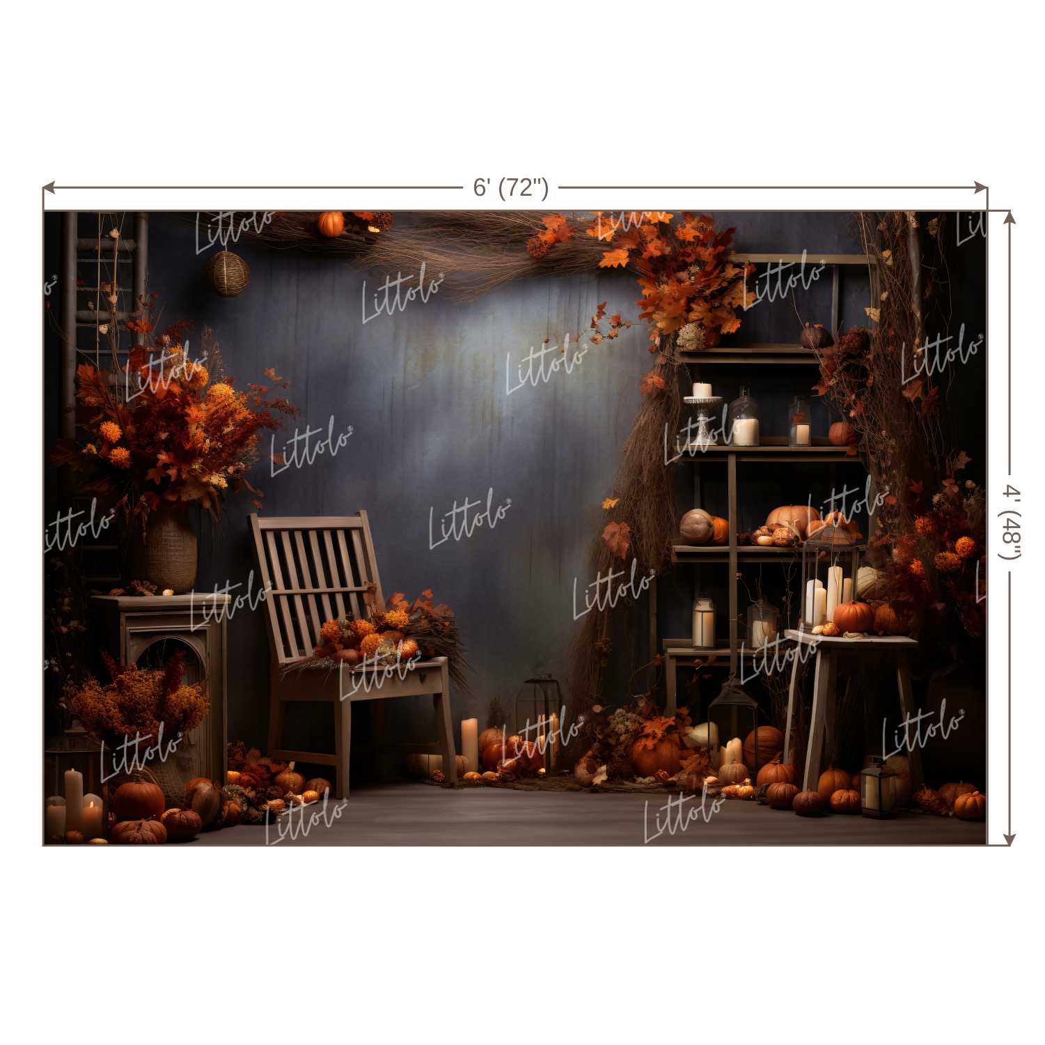 LB1132 Festive and Season Halloween Backdrop