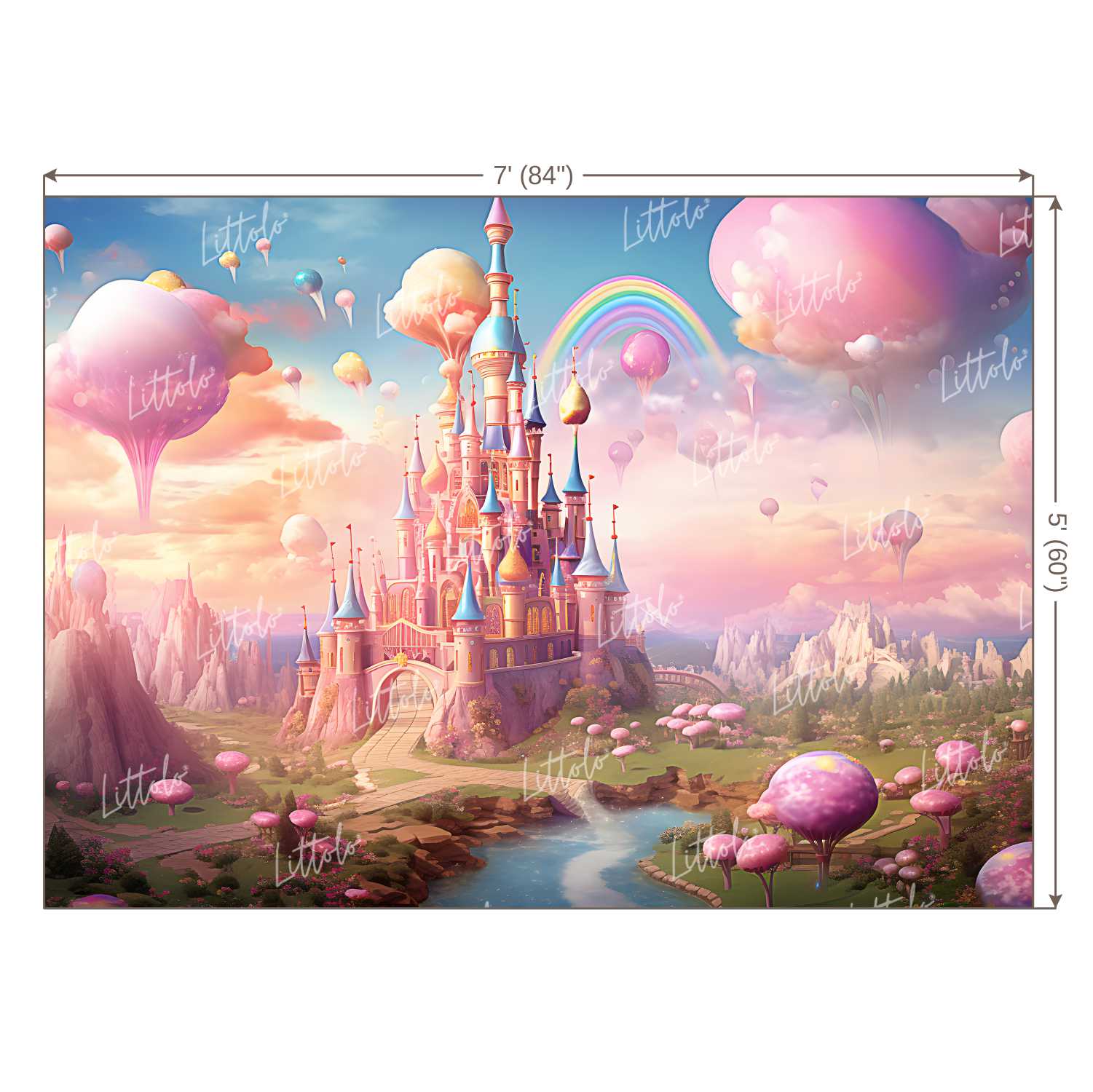 LB1133 Prince/Princess Castle Backdrop