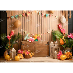 LB1134 Beach House Decor Backdrop