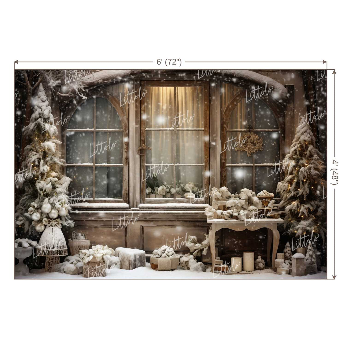 LB1135 Festive and Season Christmas Backdrop