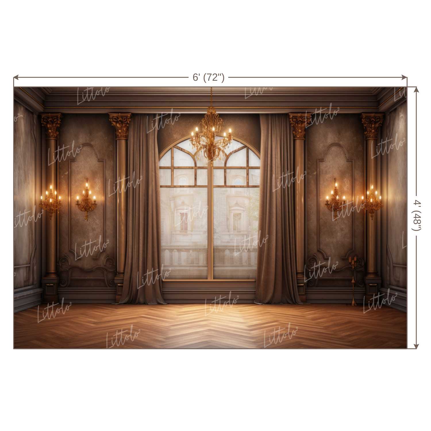 LB1140 Doors and Windows Backdrop