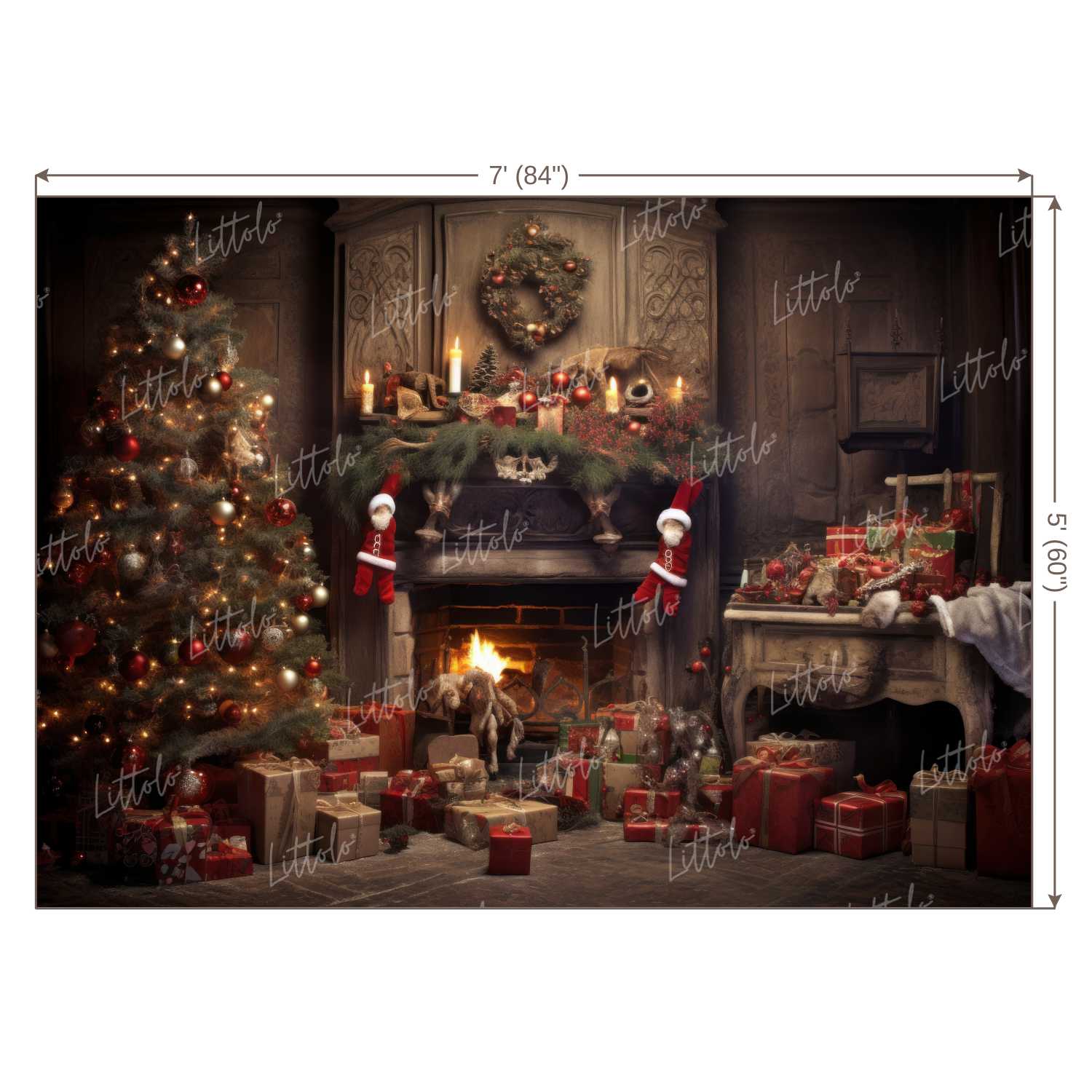 LB1141 Festive and Season Christmas Backdrop