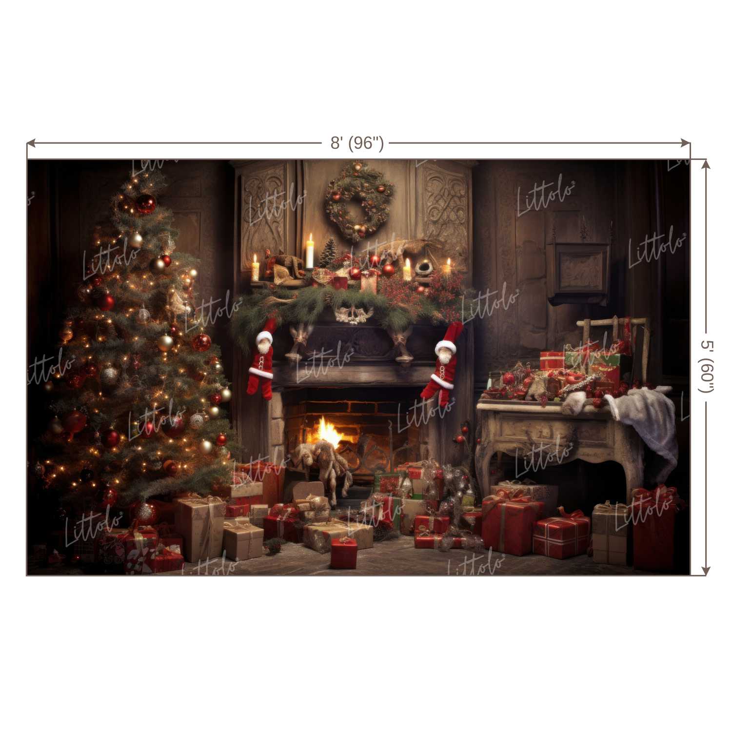 LB1141 Festive and Season Christmas Backdrop