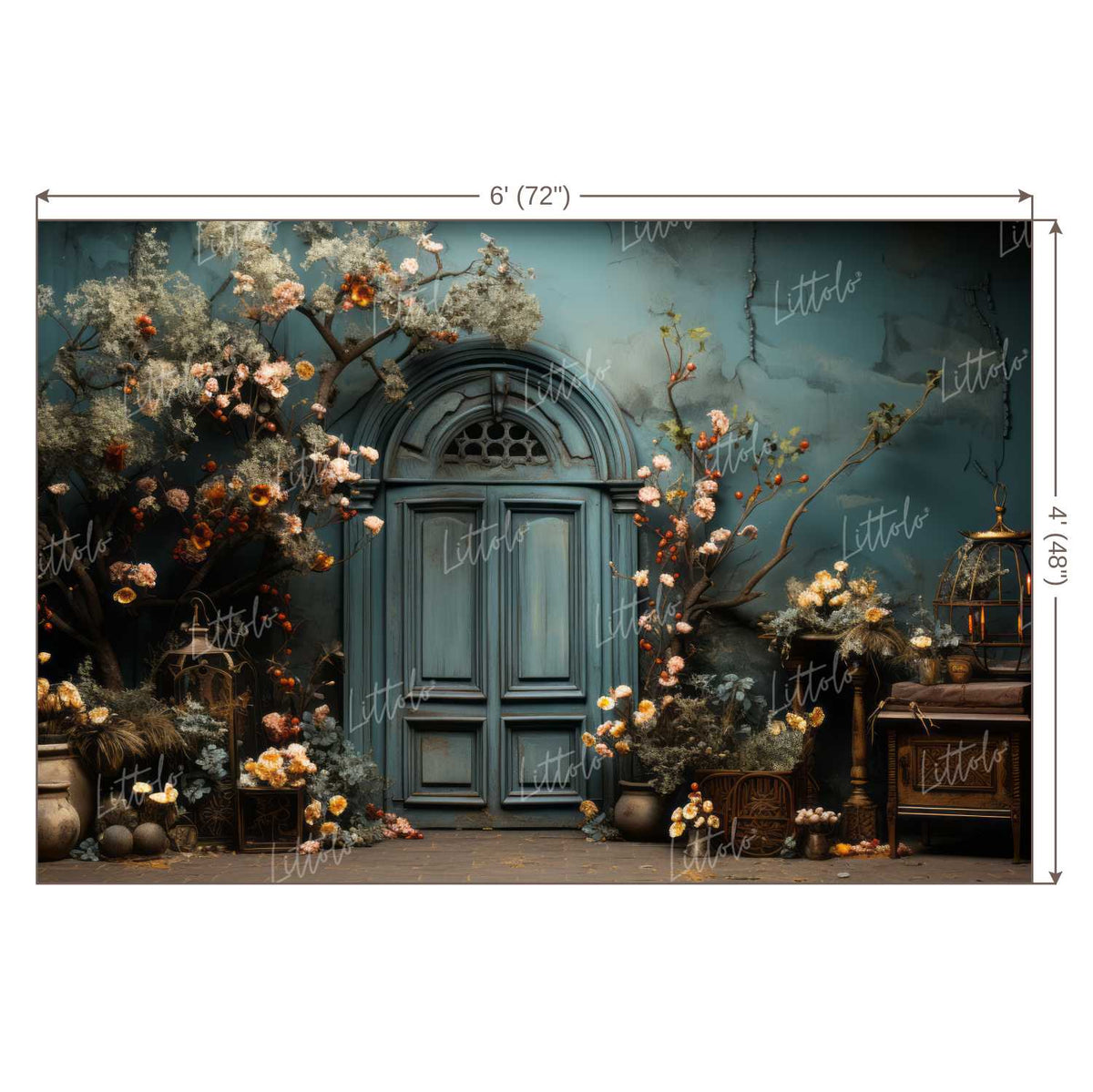 LB1143 Floral and Fine Art Backdrop