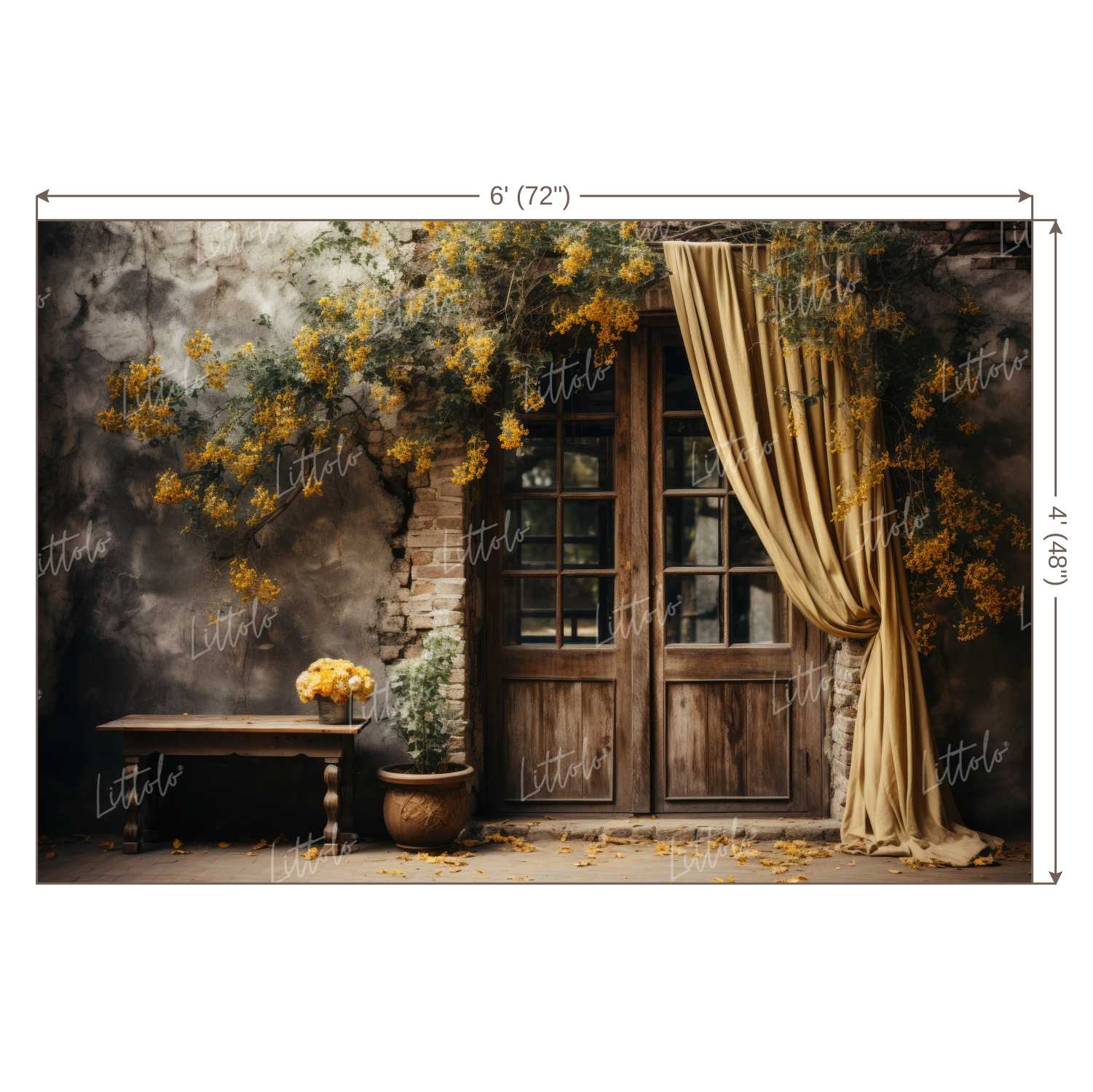 LB1145 Floral and Fine Art Backdrop