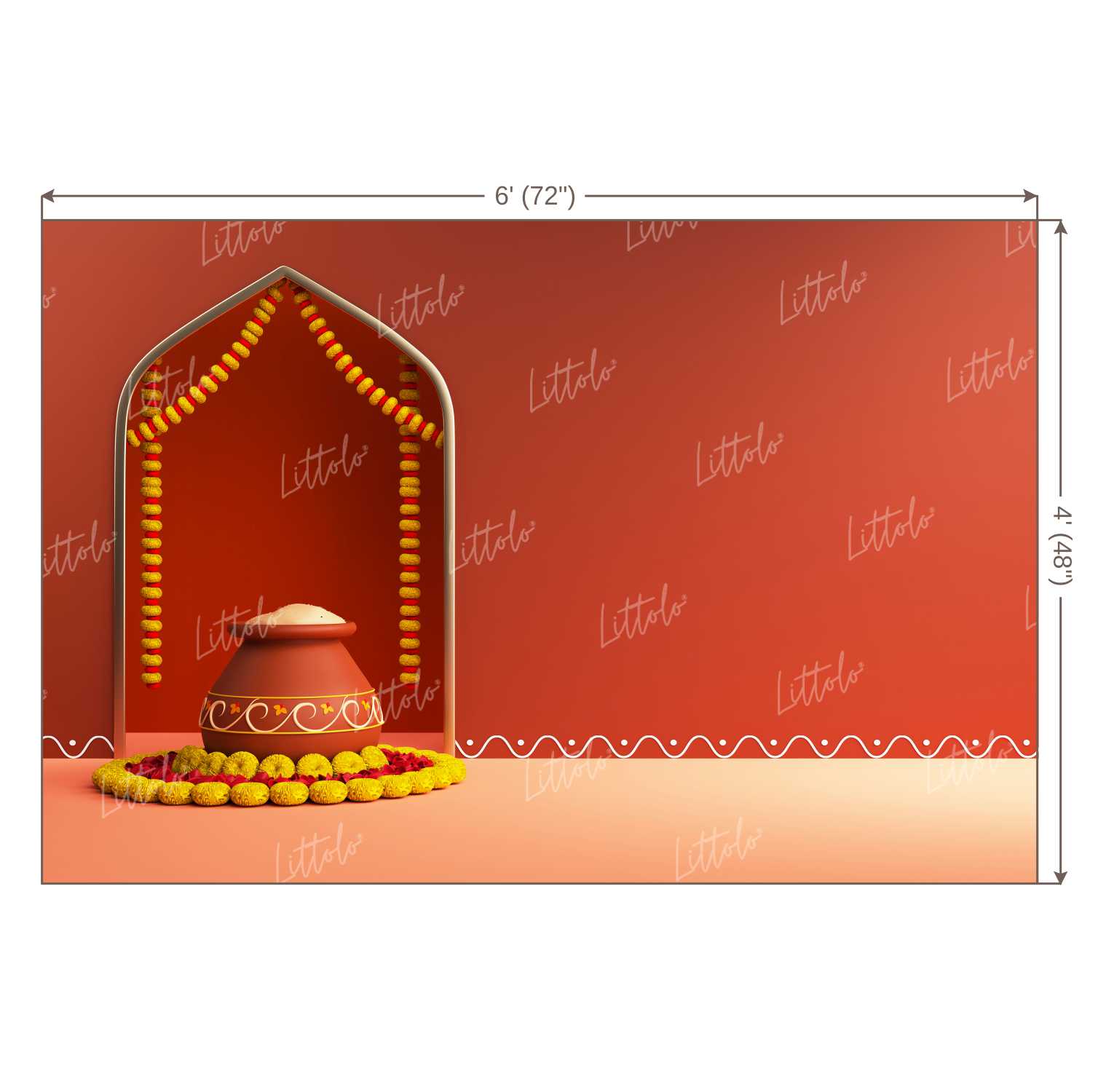 LB1147 Festivals and Seasons Pongal Backdrop