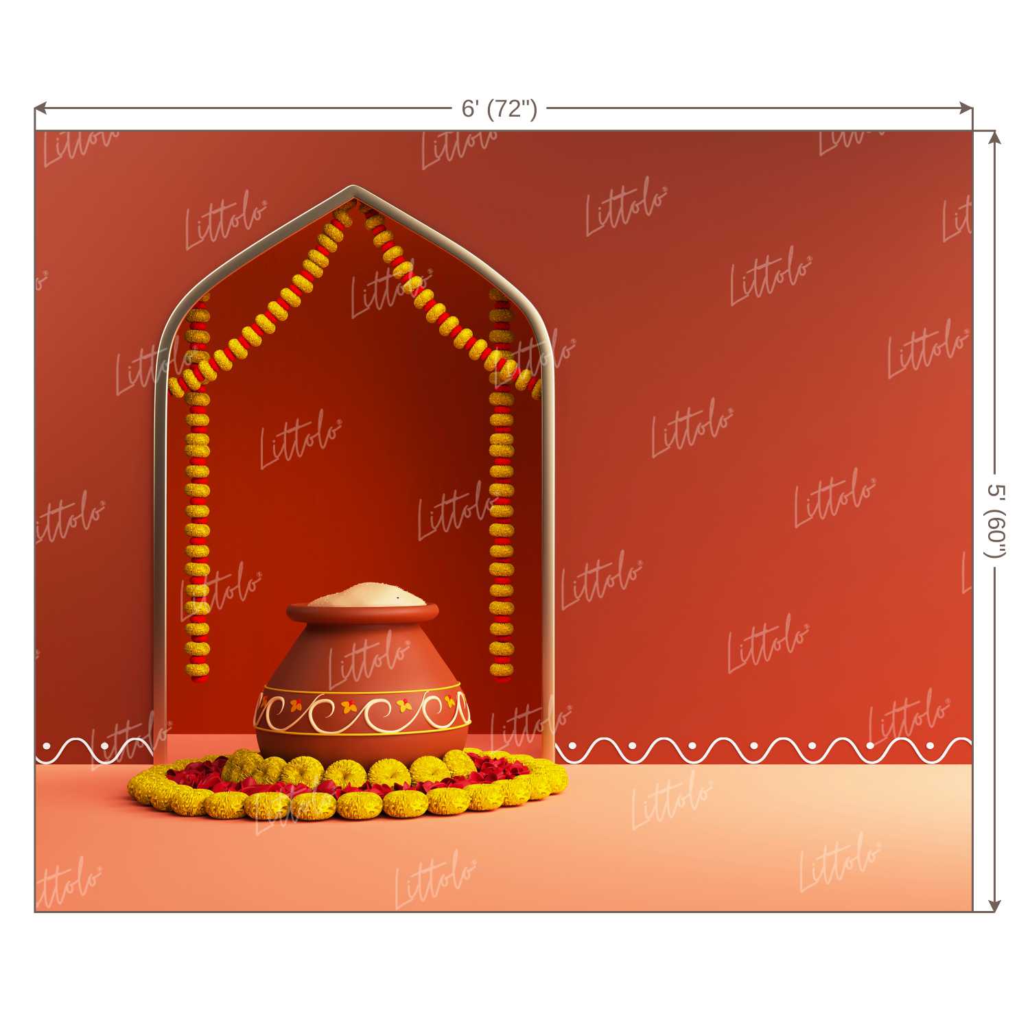 LB1147 Festivals and Seasons Pongal Backdrop