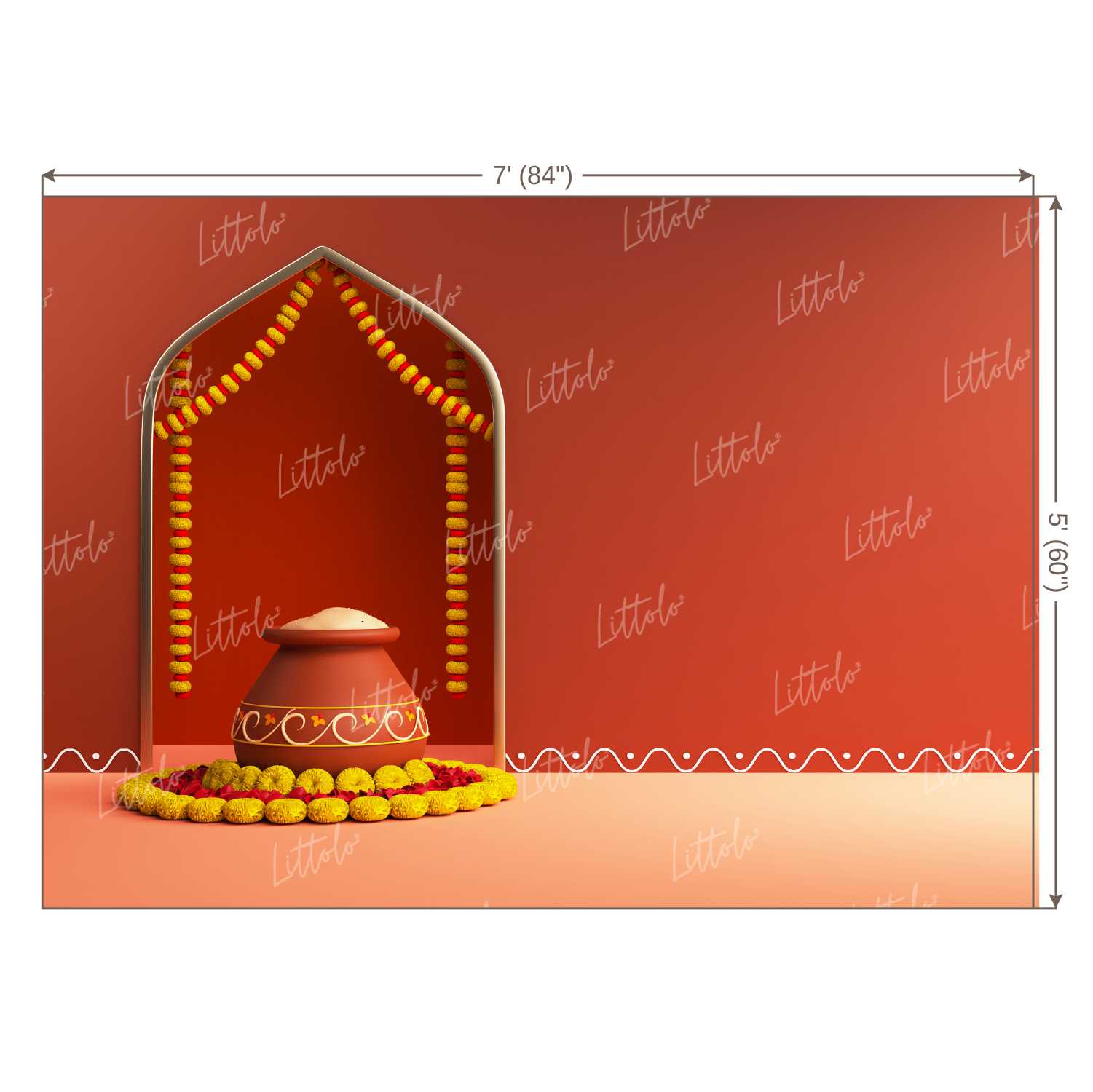 LB1147 Festivals and Seasons Pongal Backdrop