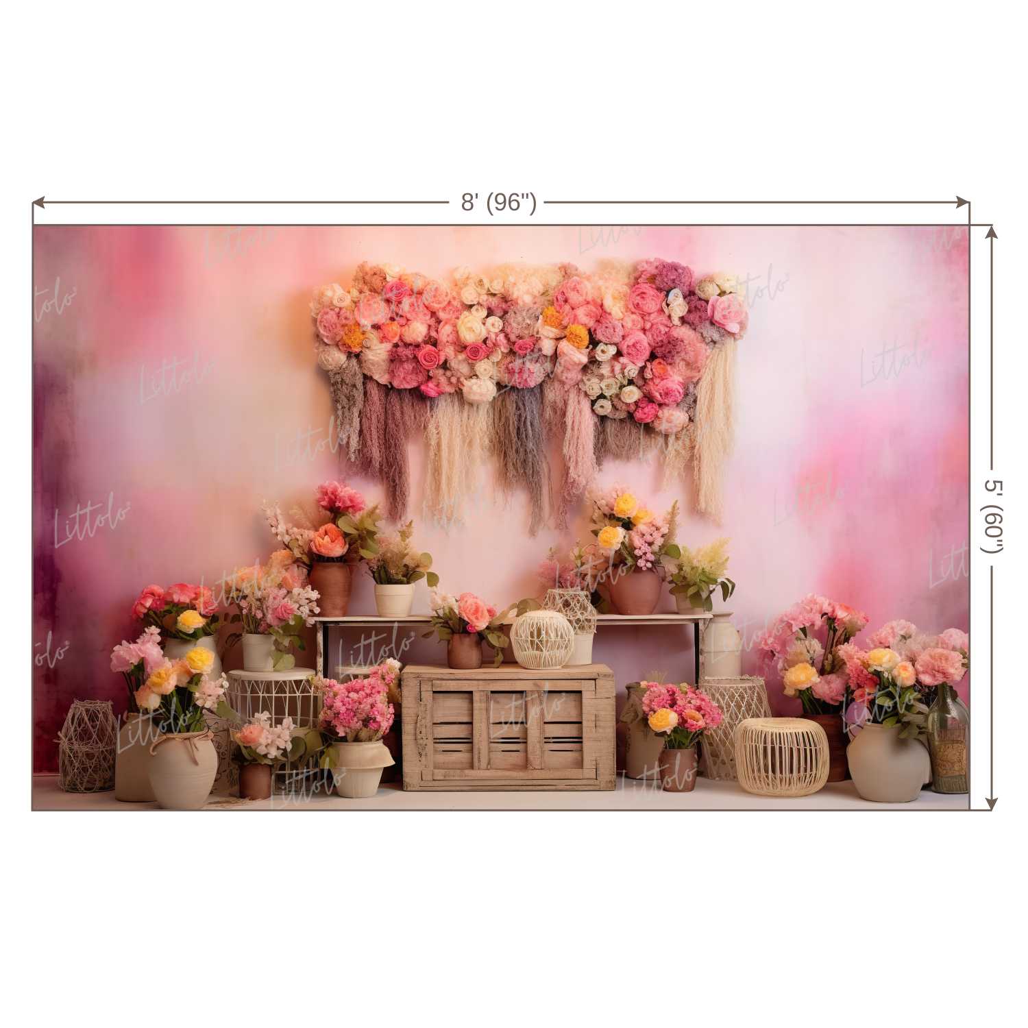 LB1158 Boho Theme Backdrop