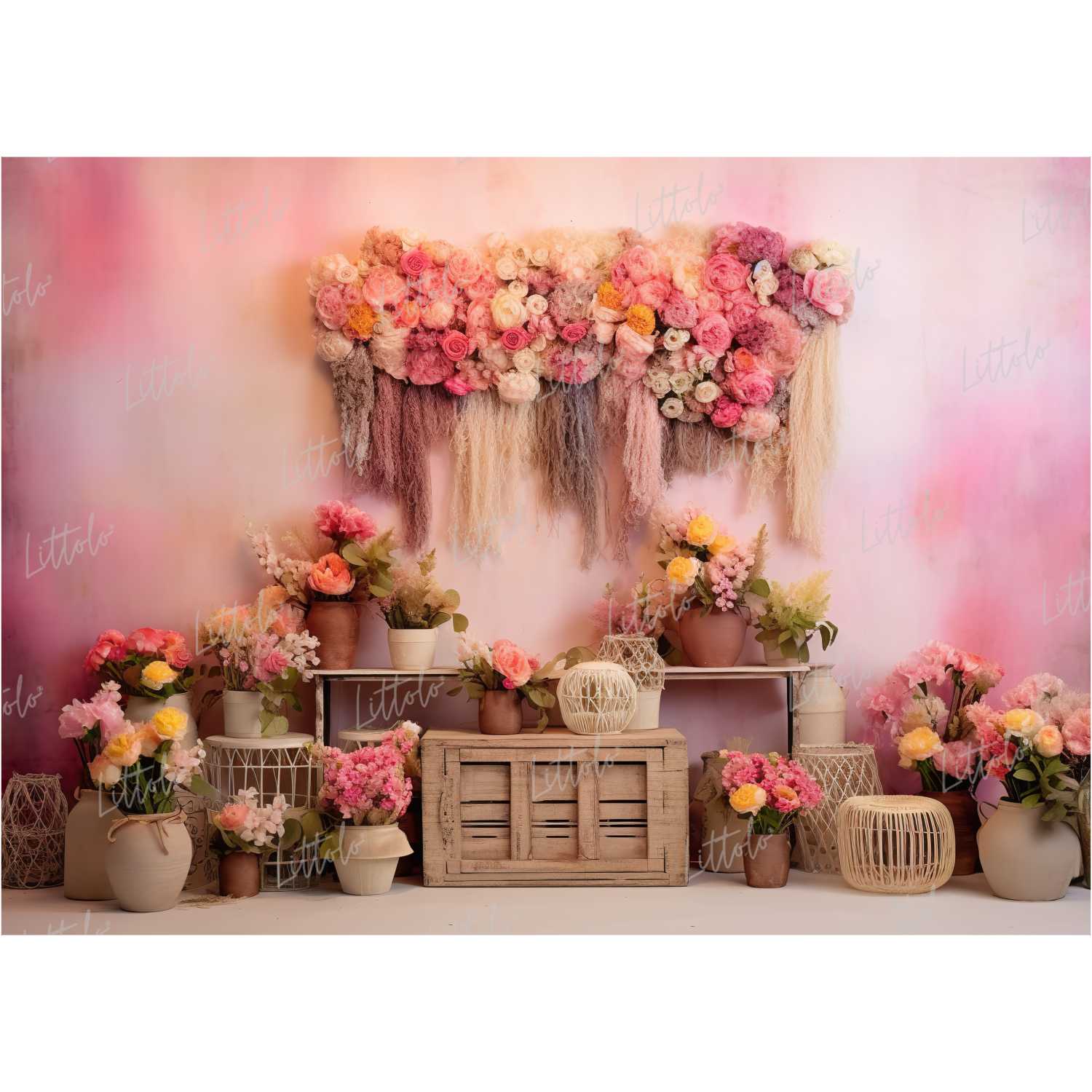 LB1158 Boho Theme Backdrop | RTS