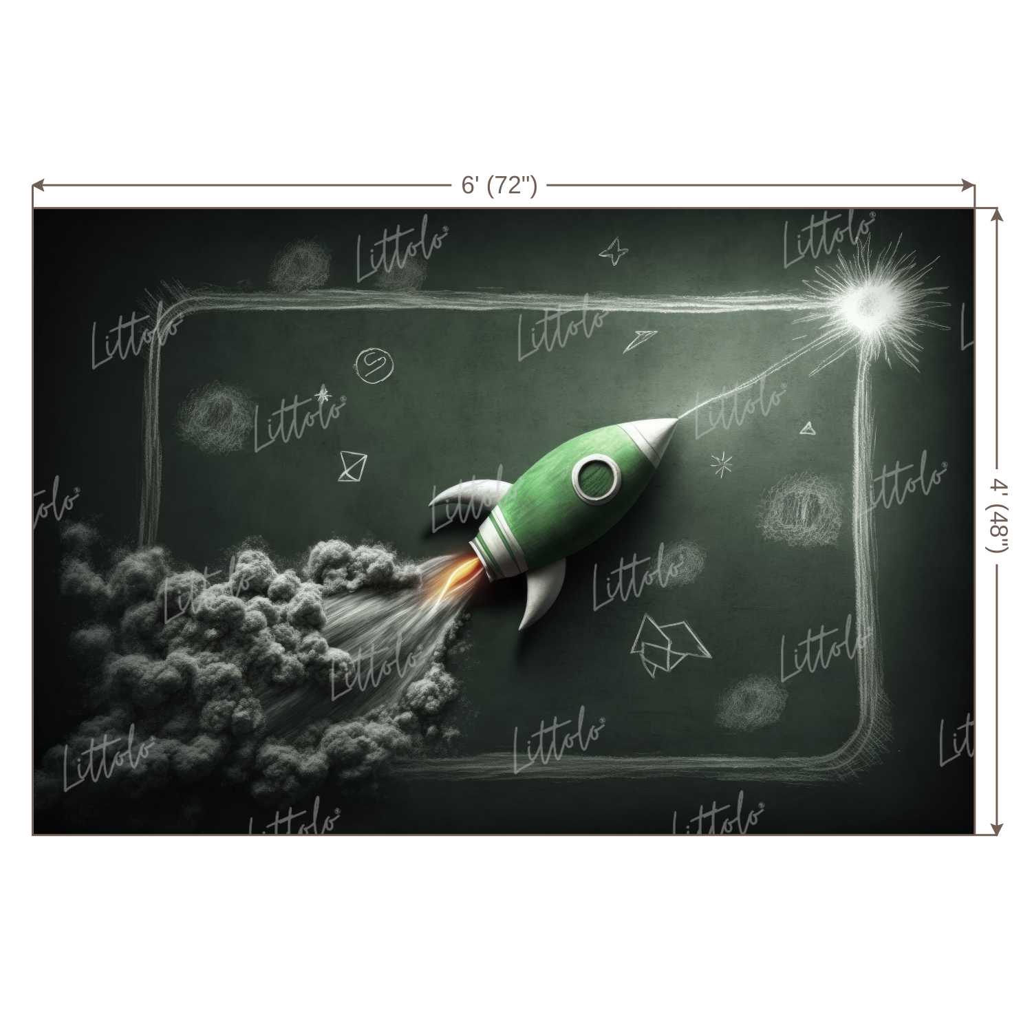 LB1160 Cake Smash and Themed Drops Back to School Backdrop