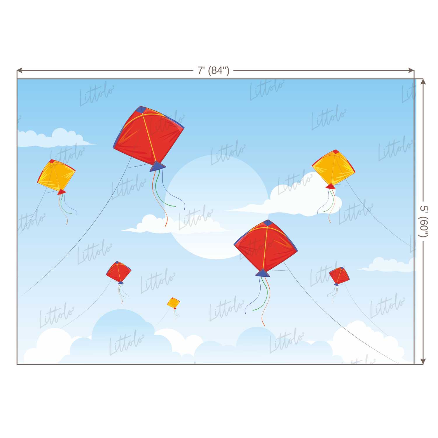 LB1164 Festivals and Seasons Kite Festival Backdrop