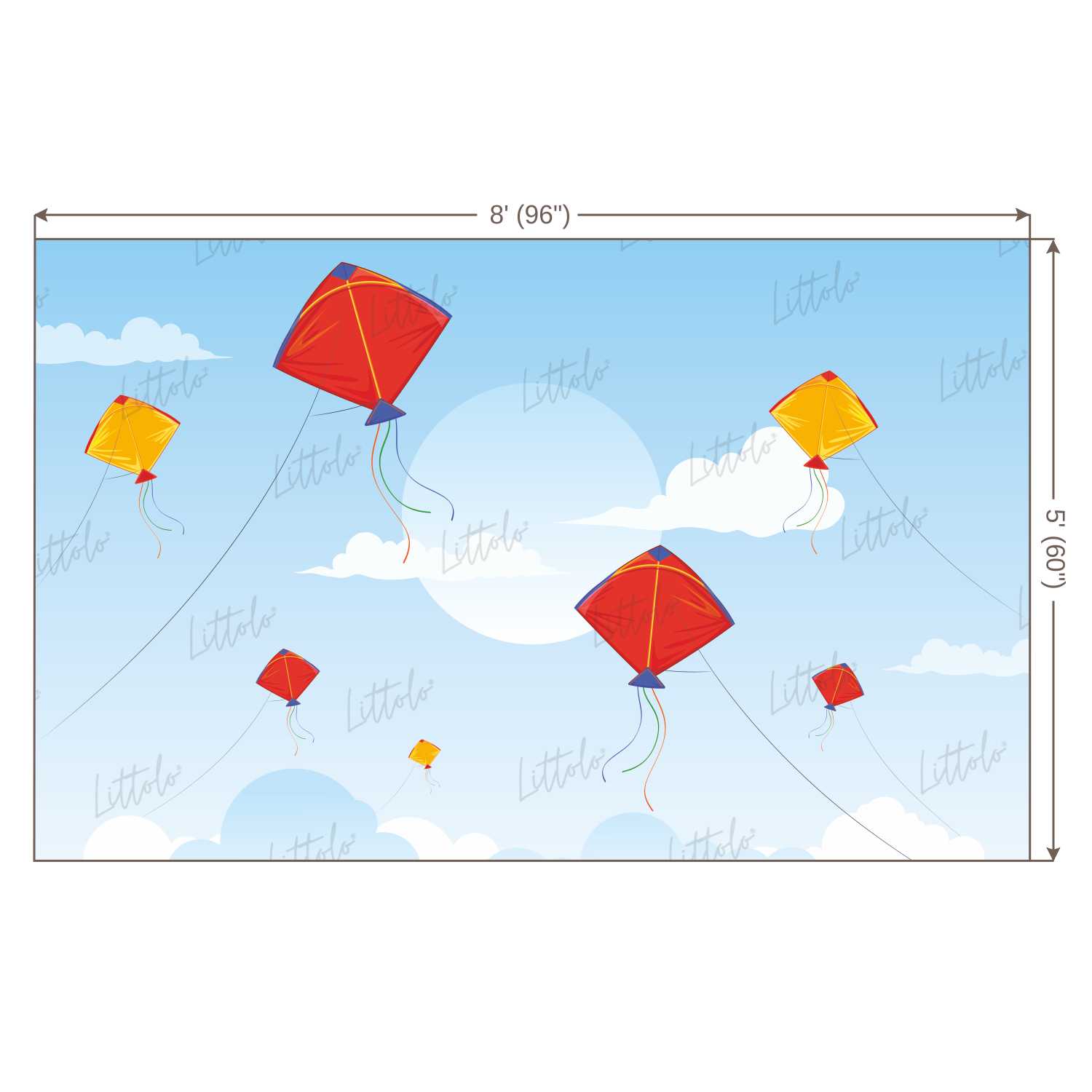 LB1164 Festivals and Seasons Kite Festival Backdrop