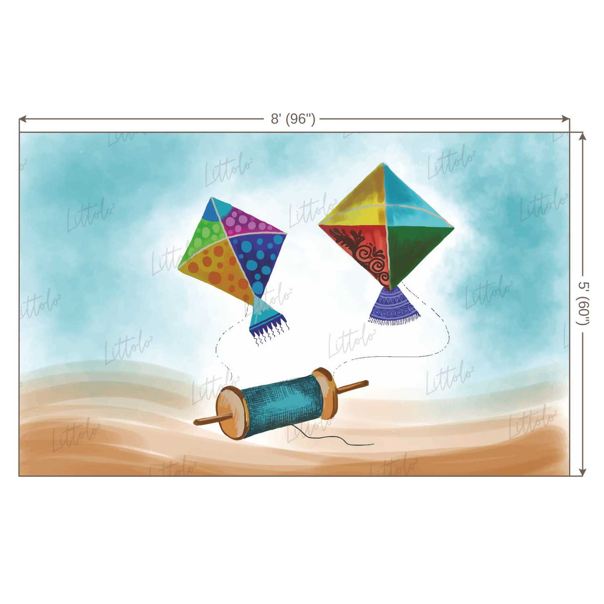 LB1165 Cake Smash and Themed Drops Prince / Princess Castle Backdrop