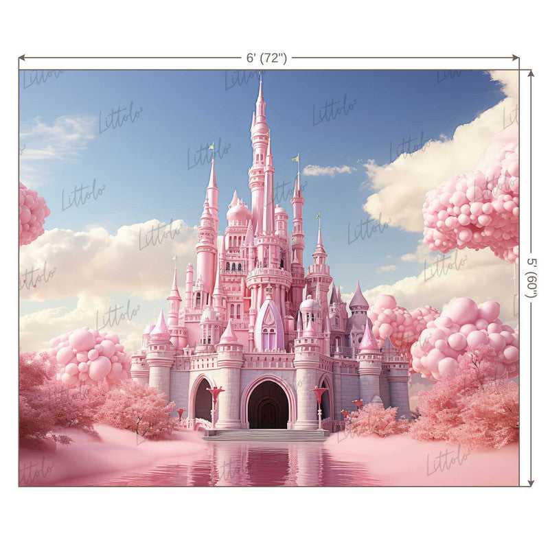 LB1166 Princess Castle Backdrop