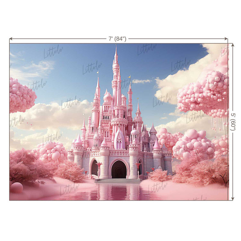 LB1166 Princess Castle Backdrop