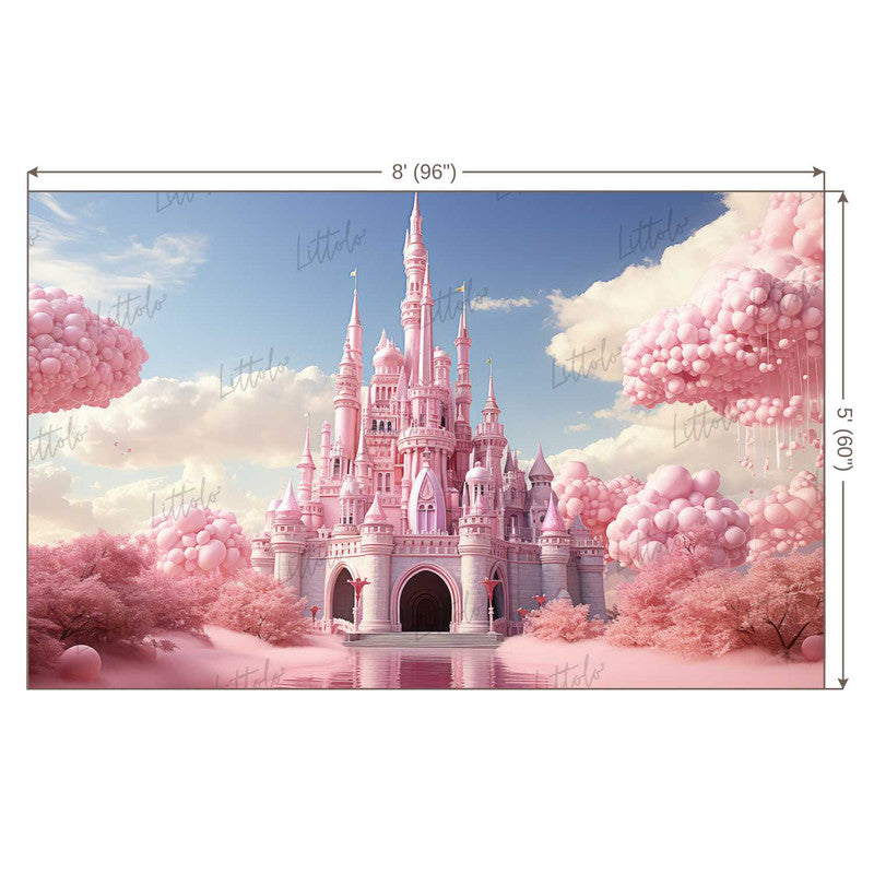 LB1166 Princess Castle Backdrop