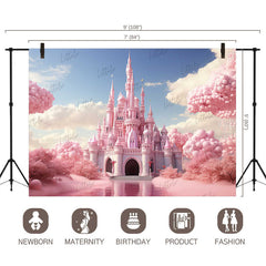 LB1166 Princess Castle Backdrop