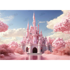 LB1166 Princess Castle Backdrop