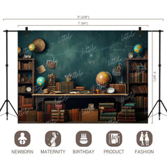 LB1170 Cake Smash and Themed Drops Back to School Backdrop