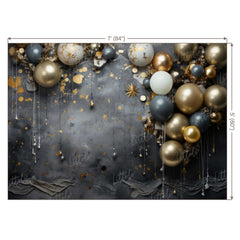 LB1175 Cake Smash and Themed Drops Balloon Garland Backdrop