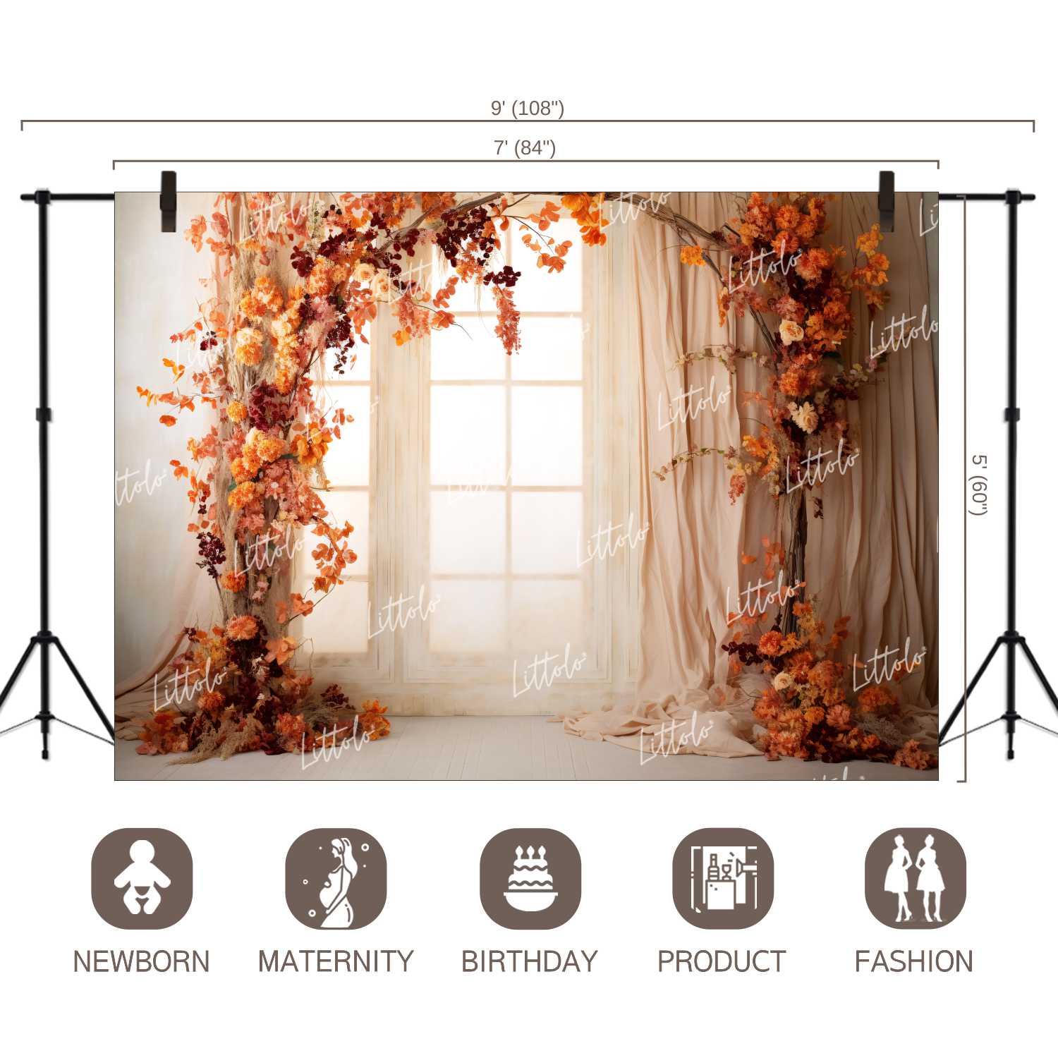 LB1185 Festivals and Seasons Autumn Backdrop