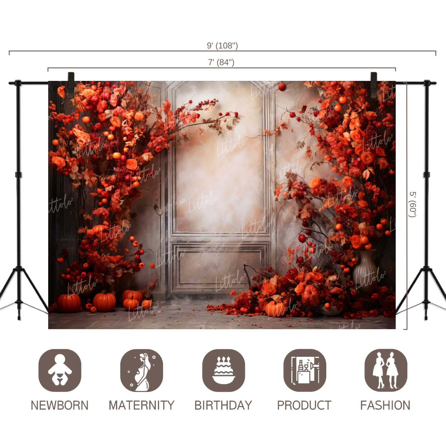 LB1187 Festivals and Seasons Autumn Backdrop