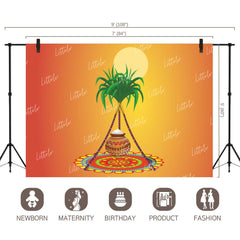 LB1189 Festivals and Seasons Pongal Backdrop